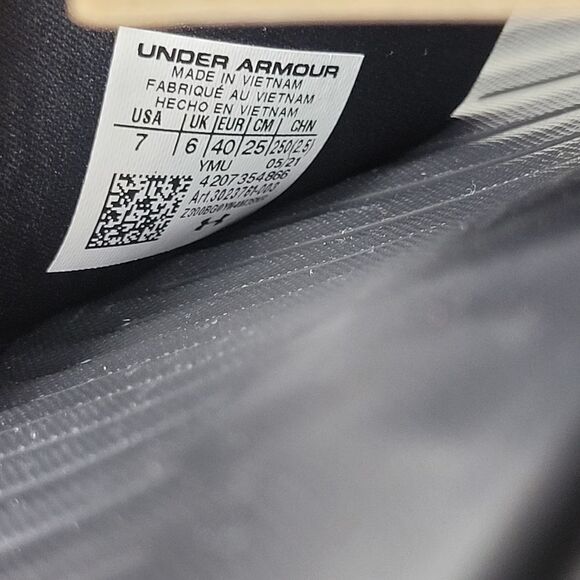 Under Armour Ansa Mens Size 7 Sandals Black White Fixed Strap Slide main image 5